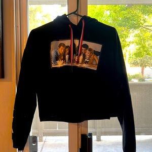 Cute friends cropped sweater